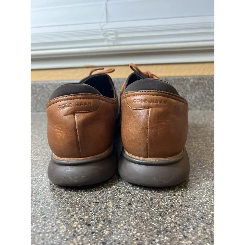 Cole Haan Grand.Os Mens Sz 13M Shoes Brown Leather Casual Comfort Oxford Lace Up